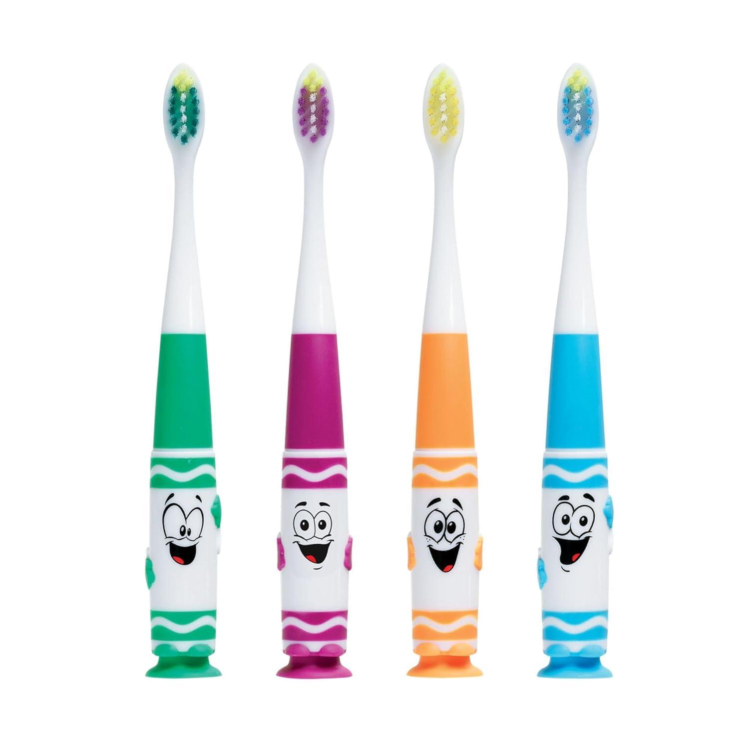 image:imageGUM Crayola PipSqueaks Kids Toothbrush UltraSoft Ages 3 1 Count Pack of 41 Count Pack of 4