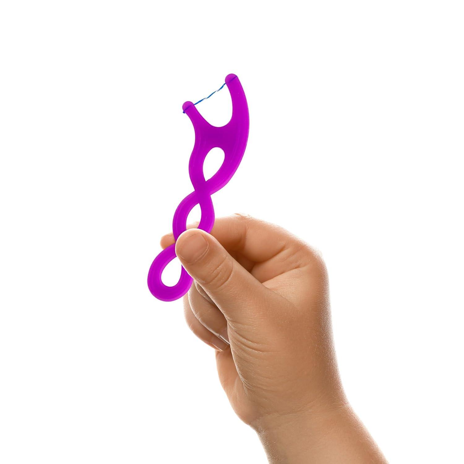 image:imageGUM Crayola Twistables Kids Flossers with Fluoride Designed for Little Hands Three Fun Fruit Flavors Easy to Use Kids Floss Picks for Children Ages 3 75 Count