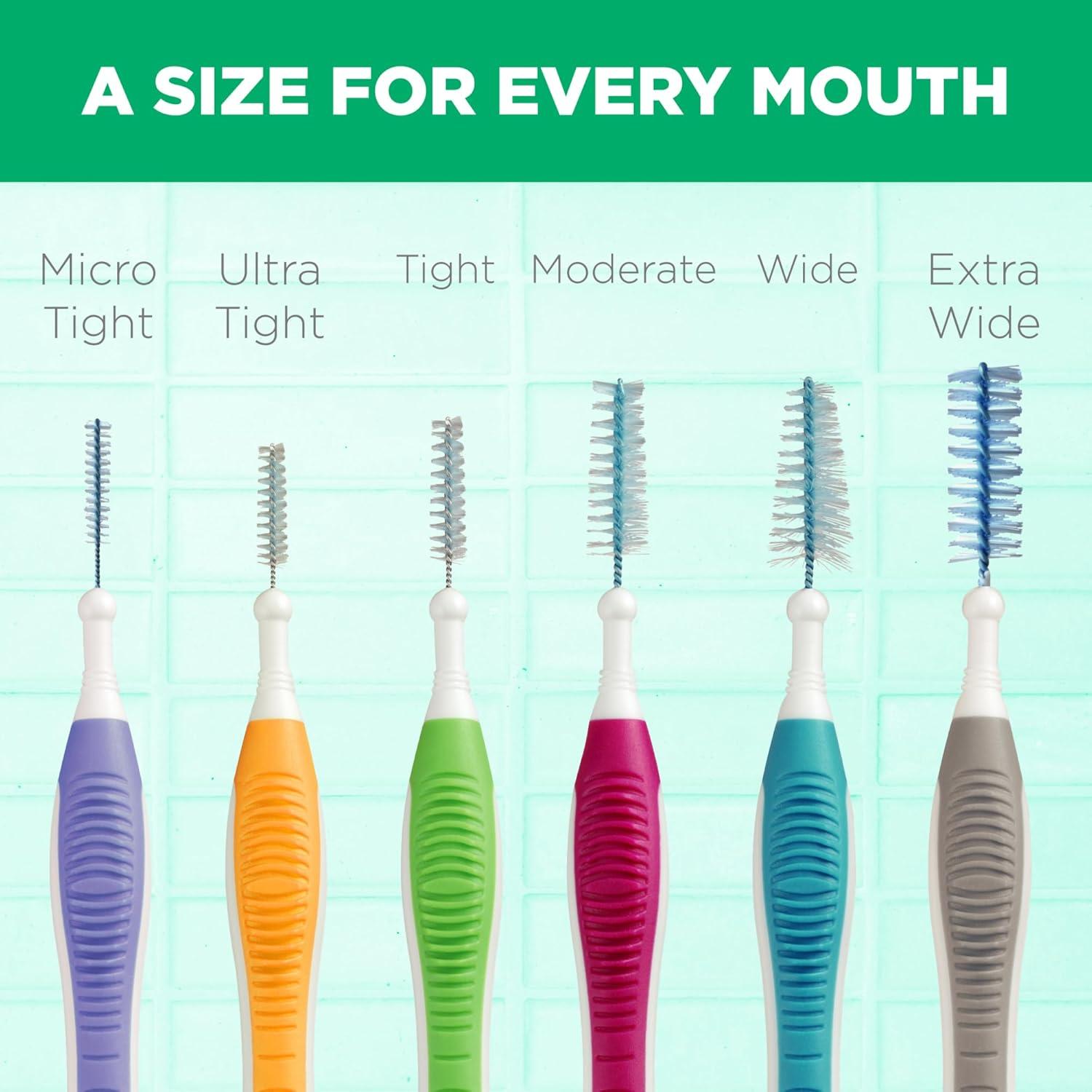 image:imageGUM Proxabrush GoBetweens Wide Interdental Brushes Soft Bristled Dental Picks for Plaque Removal Health Safe for Braces amp Dental Devices 10 Count Pack of 410 Count Pack of 4
