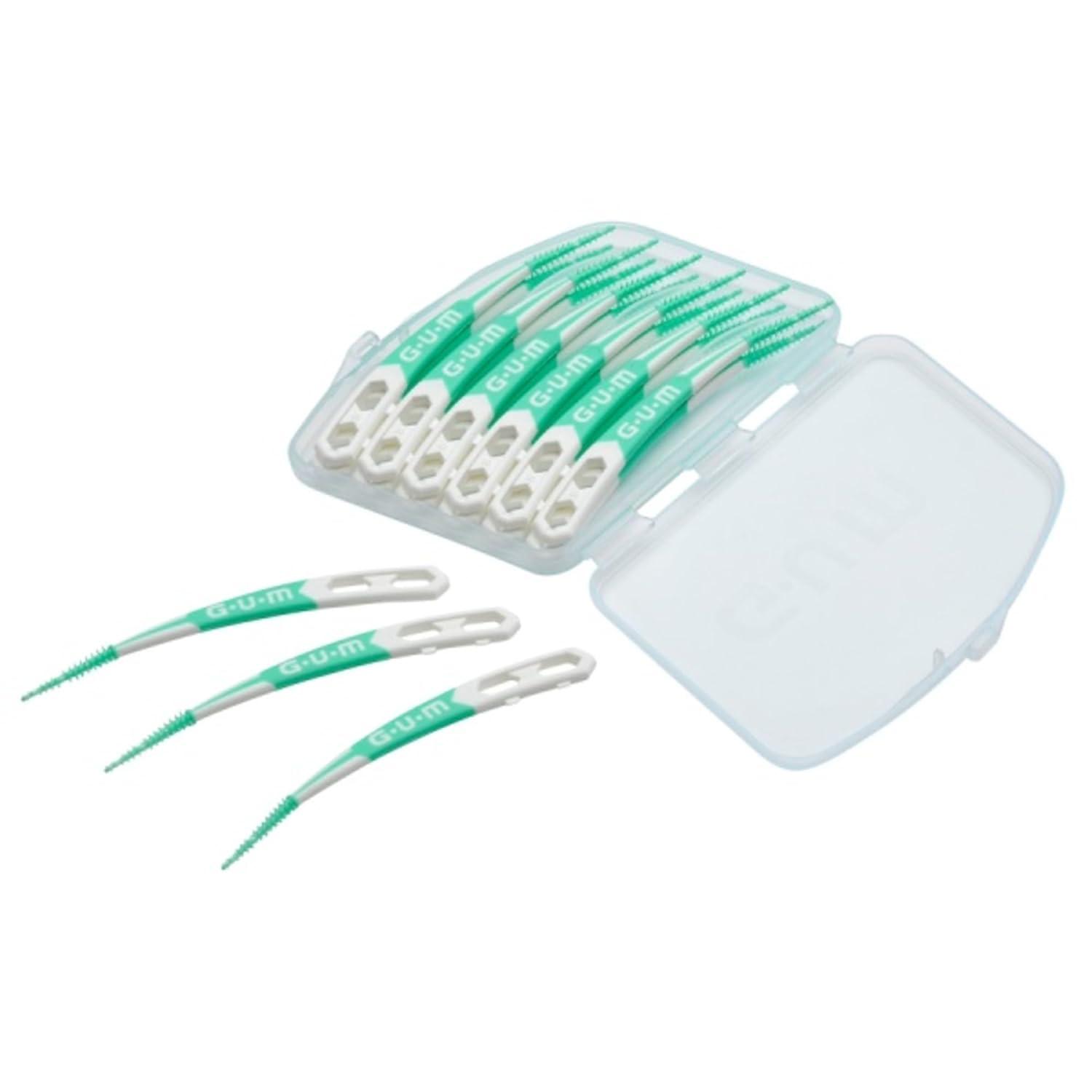 image:imageGUM SoftPicks Advanced Easy to Use Dental Picks for Teeth Cleaning Health Disposable Interdental Brushes with Convenient Carry Case Dentist Recommended Dental Picks 90ct 4pk360 Count
