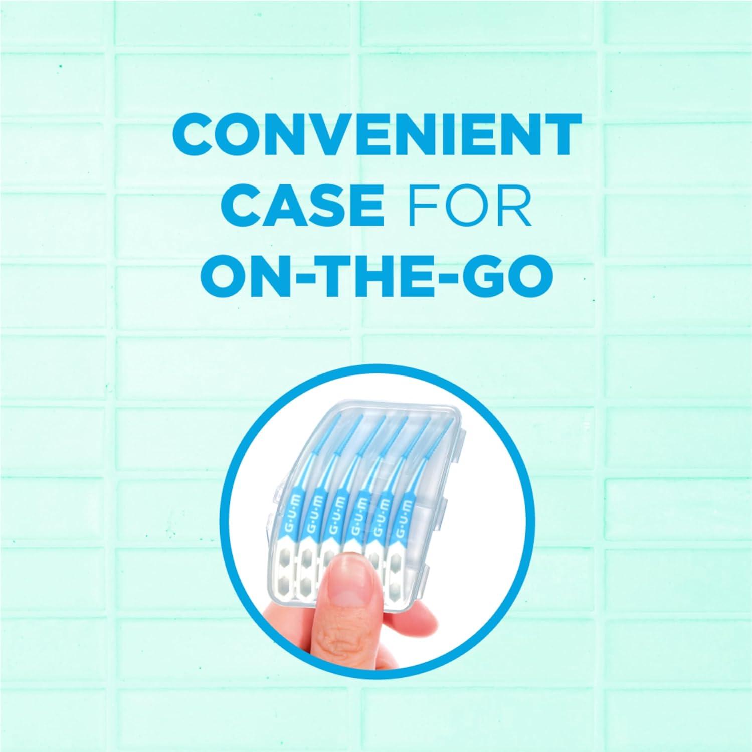 image:imageGUM SoftPicks Advanced Tight Easy to Use Dental Picks for Teeth Cleaning and Gum Health Disposable Interdental Brushes with Convenient Carry Case Dentist Recommended 60 Count Pack of 3