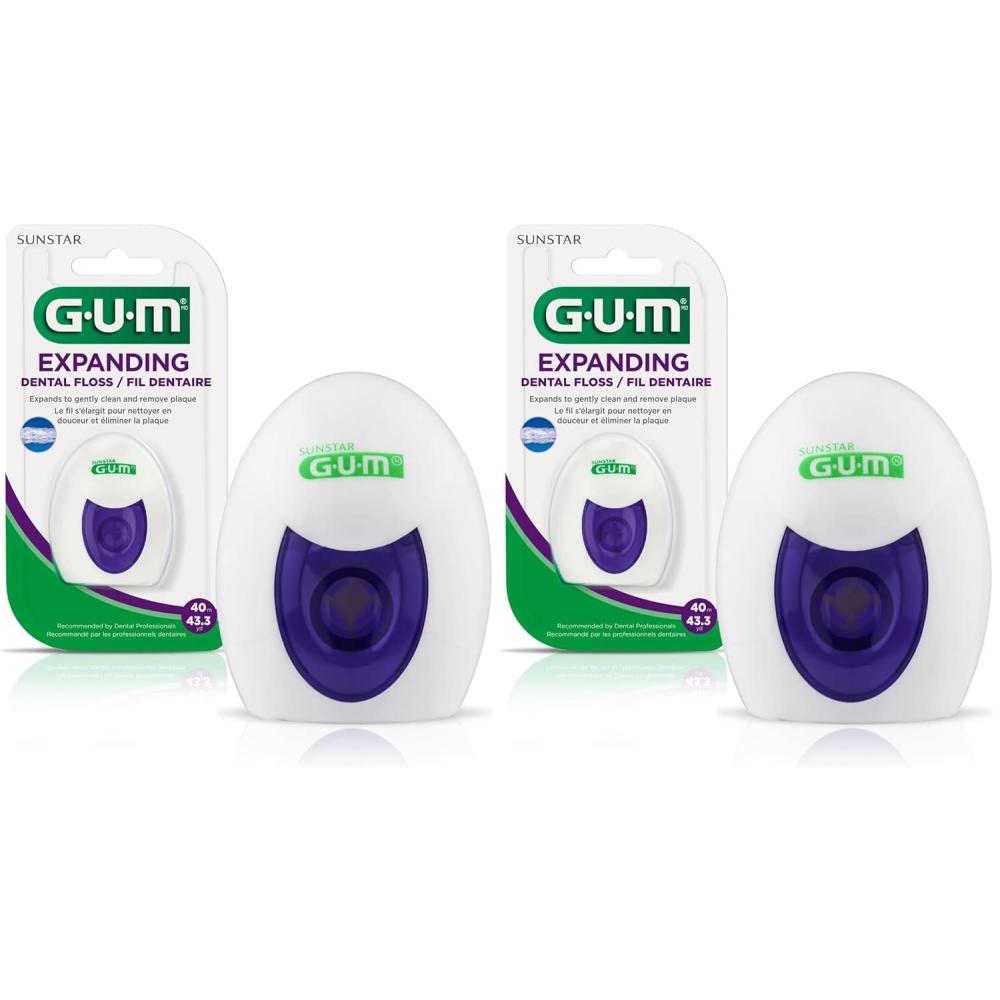 image:imageExpanding Dental Floss  Waxed Woven Floss  Effective Plaque Removal for Tight Teeth  Unflavored1 Count Pack of 2