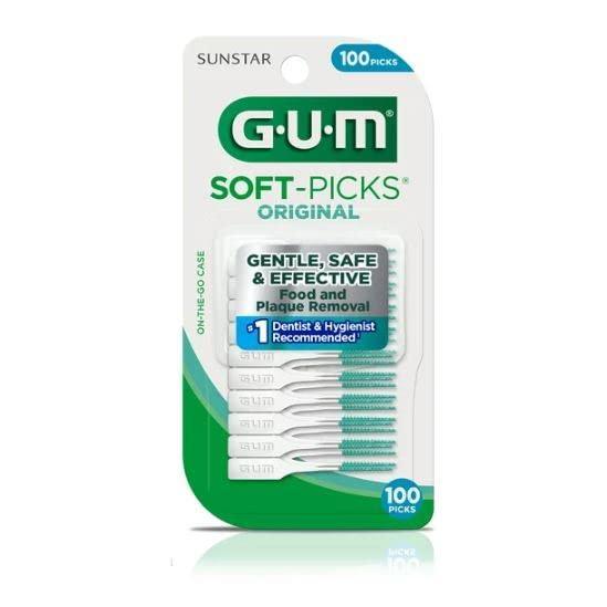 image:imageGUM SoftPicks OriginalEasy to Use Dental Picks for Teeth Cleaning and Gum Health Disposable Interdental Brushes with Convenient Carry Case Dentist Recommended Dental Picks 100ct 6pk