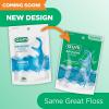 GUM Advanced Care Floss Picks – Dental Flossers for Adults with Vitamin E and Fluoride – Extra Strong Shred-Resistant Dental Floss, Easy Grip Handle, Fresh Mint Flavor, 150 Count