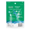 GUM Advanced Care Floss Picks – Dental Flossers for Adults with Vitamin E and Fluoride – Extra Strong Shred-Resistant Dental Floss, Easy Grip Handle, Fresh Mint Flavor, 150 Count (Pack of 4) 600 Total