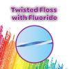 GUM Crayola Twistables Kids Flossers with Fluoride – Designed for Little Hands – Three Fun Fruit Flavors – Easy to Use Kids Floss Picks for Children Ages 3+, 90 Count (Pack of 4)(90 Foot (Pack of 4))