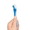 GUM Denture Brush – Dual Headed Hard Bristle Toothbrush for Dentures & Acrylic Retainers – Dentist Recommended Denture Cleaner (Pack of 1)(1 COUNT (Pack of 2))