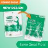 GUM Professional Clean Floss Picks – Extra Strong Shred-Resistant Floss, Easy Grip Handle – Dental Flossers for Adults – Fresh Mint Flavor, 90 Count (Pack of 3) 270 Total(90 Count)