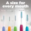 GUM Proxabrush Go-Betweens – Moderate – Interdental Brushes – Soft Bristled Dental Picks for Plaque Removal Health – Safe for Braces & Dental Devices, 10ct (Pack of 6)