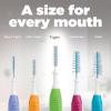 GUM Proxabrush Go-Betweens – Tight – Interdental Brushes – Soft Bristled Dental Picks for Plaque Removal Health – Safe for Braces & Dental Devices, 10ct (Pack of 6)(10 Count (Pack of 6))