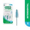 GUM Proxabrush Go-Betweens Refills – Wide – Compatible with GUM Permanent Handle – Reusable Interdental Brushes – Soft Bristled Dental Picks, 8 Count(Pack of 6)(8 Count (Pack of 1))