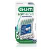 GUM Soft-Picks Advanced, Easy to Use Dental Picks for Teeth Cleaning and Gum Health, Disposable Interdental Brushes with Convenient Carry Case, Dentist Recommended Dental Picks, 60 Count
