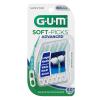 GUM Soft-Picks Advanced, Easy to Use Dental Picks for Teeth Cleaning and Gum Health, Disposable Interdental Brushes with Convenient Carry Case, Dentist Recommended Dental Picks, 60 Count (Pack of 3)