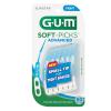 GUM Soft-Picks Advanced- Tight, Easy to Use Dental Picks for Teeth Cleaning and Gum Health, Disposable Interdental Brushes with Convenient Carry Case, Dentist Recommended, 60 Count (Pack of 3)