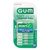GUM Soft-Picks Comfort Flex, Easy to Use Dental Picks for Teeth Cleaning Health, Disposable Interdental Brushes with Convenient Carry Case, Dentist Recommended Dental Picks, Mint, 80 Count(80 Count (Pack of 4))