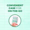 GUM Soft-Picks Comfort Flex, Easy to Use Dental Picks for Teeth Cleaning Health, Disposable Interdental Brushes with Convenient Carry Case, Dentist Recommended Dental Picks, Mint, 80 Count(80 Count (Pack of 1))