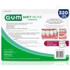 GUM Soft-Picks Original, Easy to Use Dental Picks for Teeth Cleaning and Gum Health, Disposable Interdental Brushes with Convenient Carry Case, Dentist Recommended Dental Picks, 320 Count