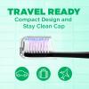 GUM Sonic Powered Toothbrush, Tapered Bristles Clean Below The Gumline, Bundle, Black, 1 Handle(1 Count) + 2 Refills 2 Count(Pack of 1)(Black)
