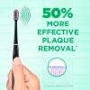 GUM Sonic Powered Toothbrush, Tapered Bristles Clean Below The Gumline, Bundle, Black, 1 Handle(1 Count) + 2 Refills 2 Count(Pack of 1)(Black)