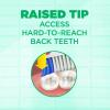 GUM Super Tip Toothbrush, Soft Bristle Toothbrush for Adults with Tongue Cleaner, Compact Head, 1ct (Pack of 12)(1 Count (Pack of 12))