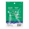 GUM Twisted Mint Floss Picks – Twisted Threads, Shred-Resistant Floss, Easy Grip Handle, 90 Count (Pack of 3) 270 Total(90 Count)