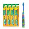 GUM Crayola Deep Clean Children’s Toothbrush, Extra Soft Toothbrush for Kids, Suction Cup Base, Ages 4+, 1 Count(Pack of 4)