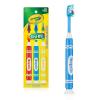 GUM Crayola Marker Children’s Toothbrush, Soft Bristled Kids’ Toothbrush Set Age 3+, Suction Cup Base, 3 Count (Pack of 2)(3 Count)