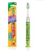 GUM Crayola Timer Light Toothbrush for Kids, Soft Bristles, Suction Cup Base, Children & Toddler Toothbrush 3 Year Old+, 1 Count (Pack of 4)(1 Count)