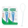 GUM EEZ-Thru Floss Threaders, Dental Flossers for Braces, Bridges, & Implants(25 Count (Pack of 2))
