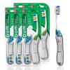 GUM Folding Travel Toothbrush, Compact Head + Tongue Cleaner, Soft Bristled Travel Toothbrushes for Adults, 2 Count (Pack of 6)