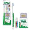 GUM Orthodontic Kit – Features Orthodontic Toothbrush, 3 Proxabrush Sizes and Shred-Resistant EasyThread Floss, and Mint Ortho Wax