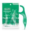 GUM Professional Clean Floss Picks – Extra Strong Shred-Resistant Floss, Easy Grip Handle – Dental Flossers for Adults – Fresh Mint Flavor, 90 Count (Pack of 3) 270 Total(90 Count)