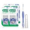 GUM Proxabrush Go-Betweens – Micro Tight – Interdental Brushes – Soft Bristled Dental Picks for Plaque Removal Health – Safe for Braces & Dental Devices, 10 Count (Pack of 4)