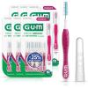 GUM Proxabrush Go-Betweens – Moderate – Interdental Brushes – Soft Bristled Dental Picks for Plaque Removal Health – Safe for Braces & Dental Devices, 10ct (Pack of 6)