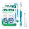GUM Proxabrush Go-Betweens – Wide – Interdental Brushes – Soft Bristled Dental Picks for Plaque Removal Health – Safe for Braces & Dental Devices, 10 Count (Pack of 4)(10 Count (Pack of 4))