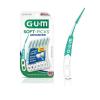 GUM Soft-Picks Advanced, Easy to Use Dental Picks for Teeth Cleaning Health, Disposable Interdental Brushes with Convenient Carry Case, Dentist Recommended Dental Picks, 90 Count(Original)