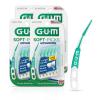 GUM Soft-Picks Advanced, Easy to Use Dental Picks for Teeth Cleaning Health, Disposable Interdental Brushes with Convenient Carry Case, Dentist Recommended Dental Picks, 90ct (4pk)(360 Count)