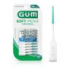 GUM Soft-Picks Original, Easy to Use Dental Picks for Teeth Cleaning and Gum Health, Disposable Interdental Brushes with Convenient Carry Case, Dentist Recommended Dental Picks, 50ct