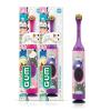 GUM Squishmallows Kids Battery Power Toothbrush, Soft Bristles, with Suction Cup Base, Batteries Included, 1 Count (Pack of 2)