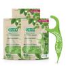 GUM Eco Clean Flosser Picks, Promotes Healthier Gums, Fresh Mint Flavor, Green, 60 Count (Pack of 3)