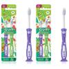 GUM Sunstar Monsterz Kids’ Toothbrush W/Suction Cup, Ages 2+, Assorted Colors, 1 Dozen (Pack of 2)(Pack of 2)