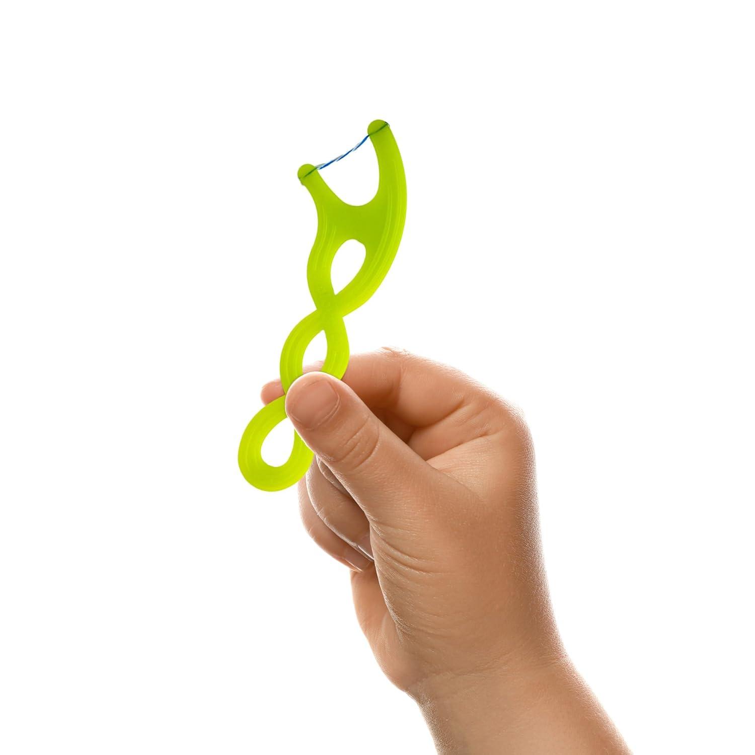 image:imageGUM Crayola Twistables Kids Flossers with Fluoride Designed for Little Hands Three Fun Fruit Flavors Easy to Use Kids Floss Picks for Children Ages 3 75 ct 4pk