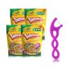 GUM Crayola Twistables Kids Flossers with Fluoride – Designed for Little Hands – Three Fun Fruit Flavors – Easy to Use Kids Floss Picks for Children Ages 3+, 75 ct (4pk)