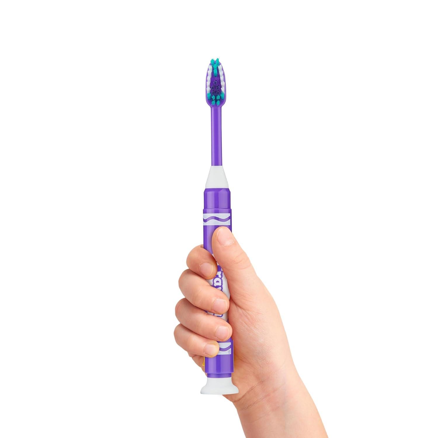 image:imageGUM Crayola Marker Childrens Toothbrush Soft Bristled Kids Toothbrush Set Age 5 Suction Cup Base 3ct 6pk3 Count Pack of 6
