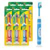 GUM Crayola Marker Children’s Toothbrush, Soft Bristled Kids’ Toothbrush Set Age 5+, Suction Cup Base, 3ct (6pk)(3 Count (Pack of 6))
