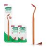 GUM Stimulator Permanent Handle – Long Handled Massager Remove Plaque & Promote Health (Handle + 2 Refill Packs)