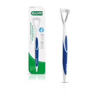 GUM – 760RB Dual Action Tongue Cleaner Brush and Scraper (Colors May Vary)(1 Count (Pack of 1))
