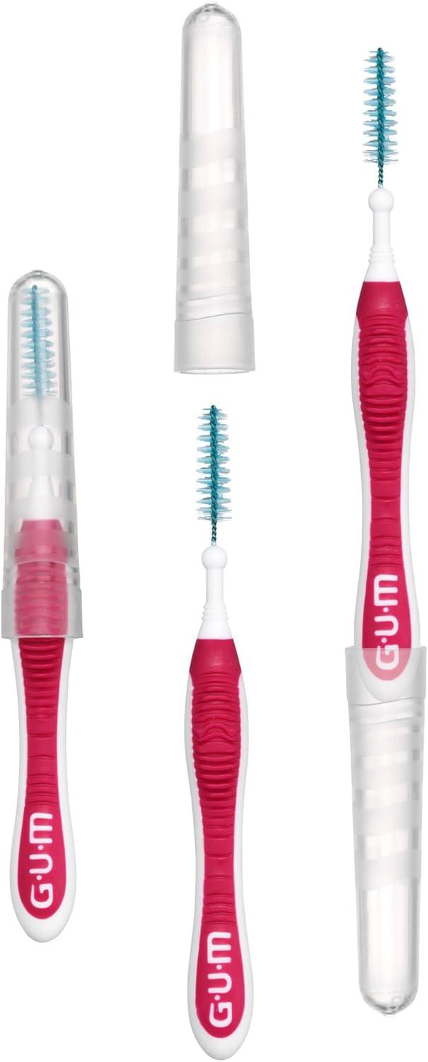 image:imageGUM Proxabrush GoBetweens Moderate Interdental Brushes Soft Bristled Dental Picks for Plaque Removal amp Gum Health Safe for Braces amp Dental Devices 10 CountModerate
