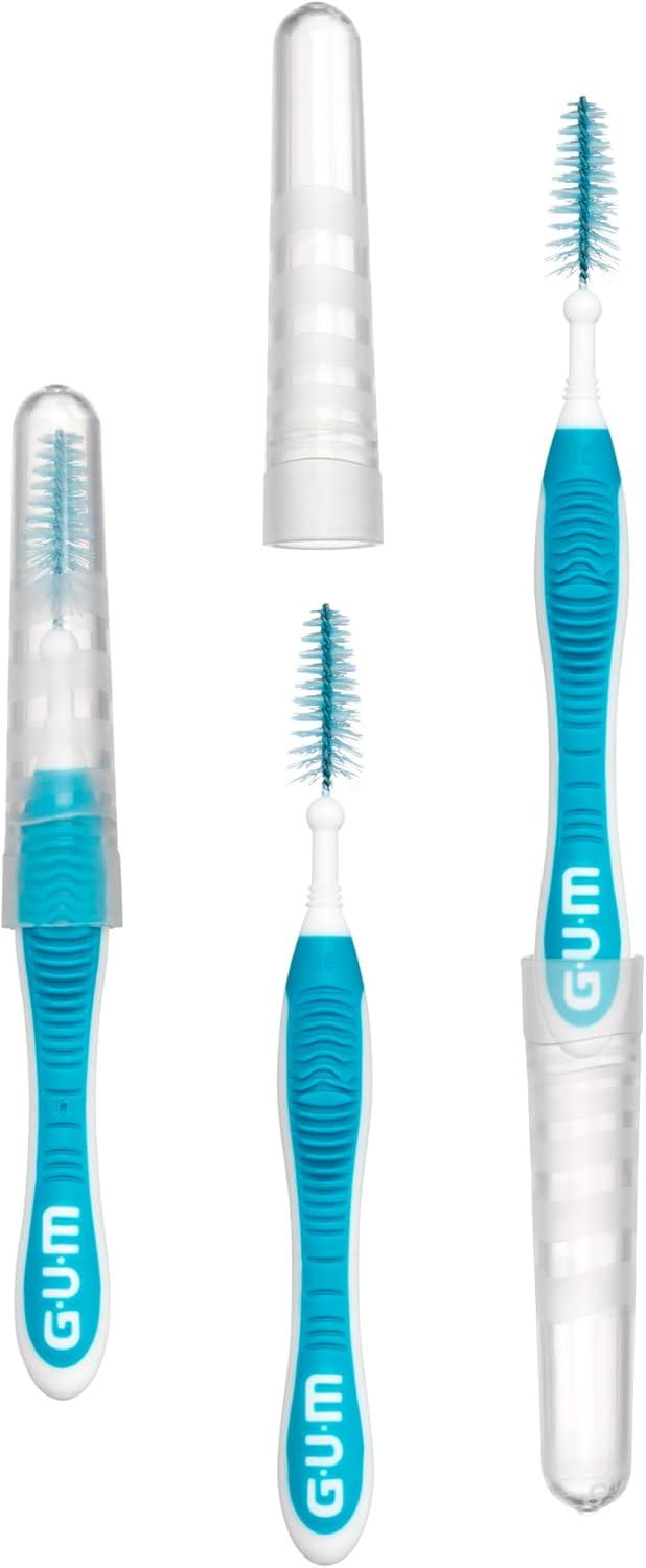 image:imageGUM Proxabrush GoBetweens Moderate Interdental Brushes Soft Bristled Dental Picks for Plaque Removal amp Gum Health Safe for Braces amp Dental Devices 10 CountWide