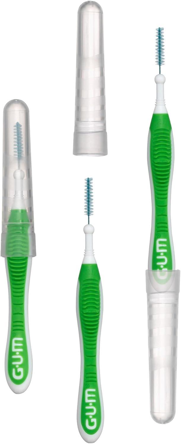 image:imageGUM Proxabrush GoBetweens Moderate Interdental Brushes Soft Bristled Dental Picks for Plaque Removal amp Gum Health Safe for Braces amp Dental Devices 10 CountTight